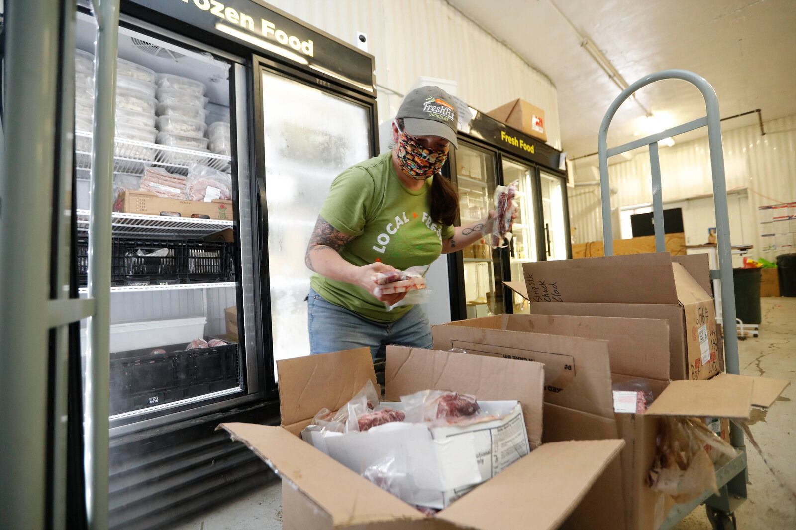 Taking meat inventory at FreshFix